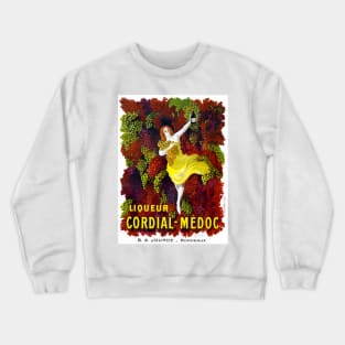 Vintage Travel Poster France Liqueur Cordial Medoc Crewneck Sweatshirt